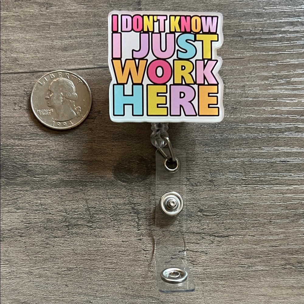 Funny badge reel